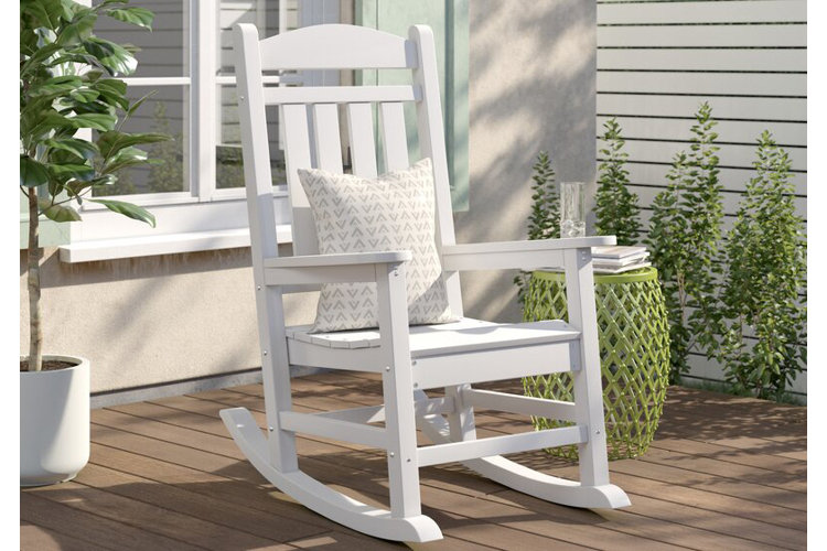 Wayfair white shop rocking chair